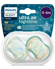 АВЕНТ ЗАЛЪГАЛКИ ОРТОДОНТИЧНИ ULTRA AIR НОЩНИ 0-6М Х 2БР СОВА SCF376/18