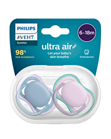 АВЕНТ ЗАЛЪГАЛКИ ОРТОДОНТИЧНИ ULTRA AIR 6-18М Х 2БР ЛИЛАВА SCF085/34