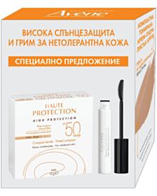 АВЕН СЛЪНЦЕ КОМПЛЕКТ МИНЕРАЛНА КРЕМ ПУДРА ПЯСЪЧЕН ЦВЯТ SPF50 10ГР+ЧЕРНА СПИРАЛА 7Г