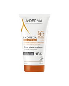 А-ДЕРМА ЕКЗОМЕГА КОНТРОЛ СЛЪНЦЕЗАЩИТЕН ЕМОЛИЕНТЕН КРЕМ SPF50+ 150МЛ