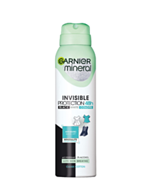 ГАРНИЕ ДЕЗОДОРАНТ СПРЕЙ ДАМСКИ INVISIBLE BLACK, WHITE & COLOR 150МЛ*