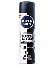 НИВЕА ДЕЗОДОРАНТ СПРЕЙ МЪЖКИ INVISIBLE ON BLACK&WHITE 150МЛ 82241