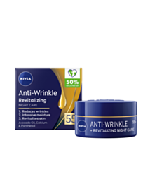 НИВЕА ANTI-WRINKLE+ ВЪЗСТАНОВЯВАЩ НОЩЕН КРЕМ ПРОТИВ БРЪЧКИ 55+ 50МЛ 81282