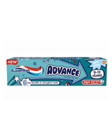 АКВАФРЕШ ПАСТА ЗА ЗЪБИ ДЕТСКА ADVANCE KIDS 9-12 ГОДИНИ 75МЛ 2811094