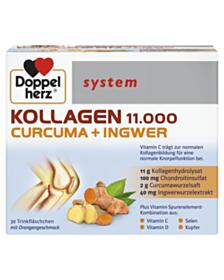 ДОПЕЛХЕРЦ СИСТЕМ КОЛАГЕН + КУРКУМА + ДЖИНДЖИФИЛ ФЛАКОНИ ДОЗИ Х 30