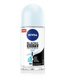НИВЕА ДЕЗОДОРАНТ РОЛ-ОН ДАМСКИ INVISIBLE ON BLACK&WHITE PURE 50МЛ 82234 В