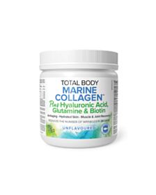 TOTAL BODY MARINE COLLAGEN РИБЕН КОЛАГЕН С ХИАЛУРОНОВА КИСЕЛИНА. ГЛУТАМИН И БИОТИН ПРАХ Х 135ГР