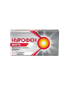 НУРОФЕН ФОРТЕ ТАБЛ. 400МГ. Х 12