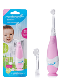 BRUSH BABY ЧЕТКА ЗА ЗЪБИ ЕЛЕКТРИЧЕСКА ЗА ДЕЦА РОЗОВА  /0-3/ SONIC B