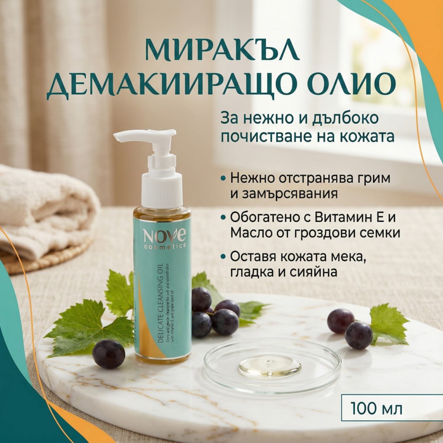 Ново от Нове Фарм: МИРАКЪЛ емакииращо олио за нежно и дълбоко почистване